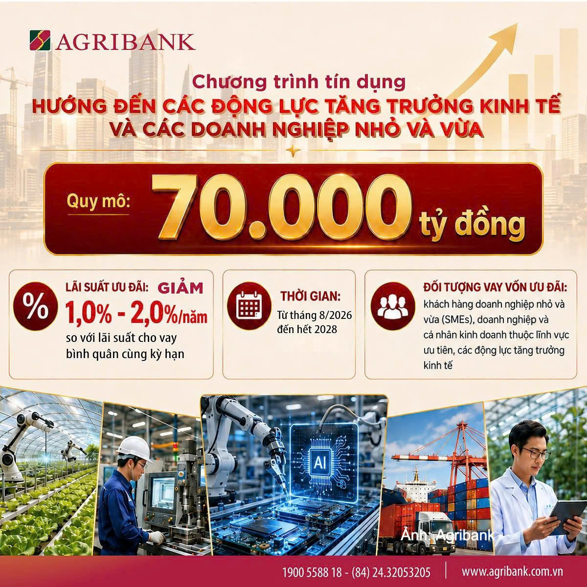 Agribank tiên phong thúc dòng vốn vào các động lực tăng trưởng - 1