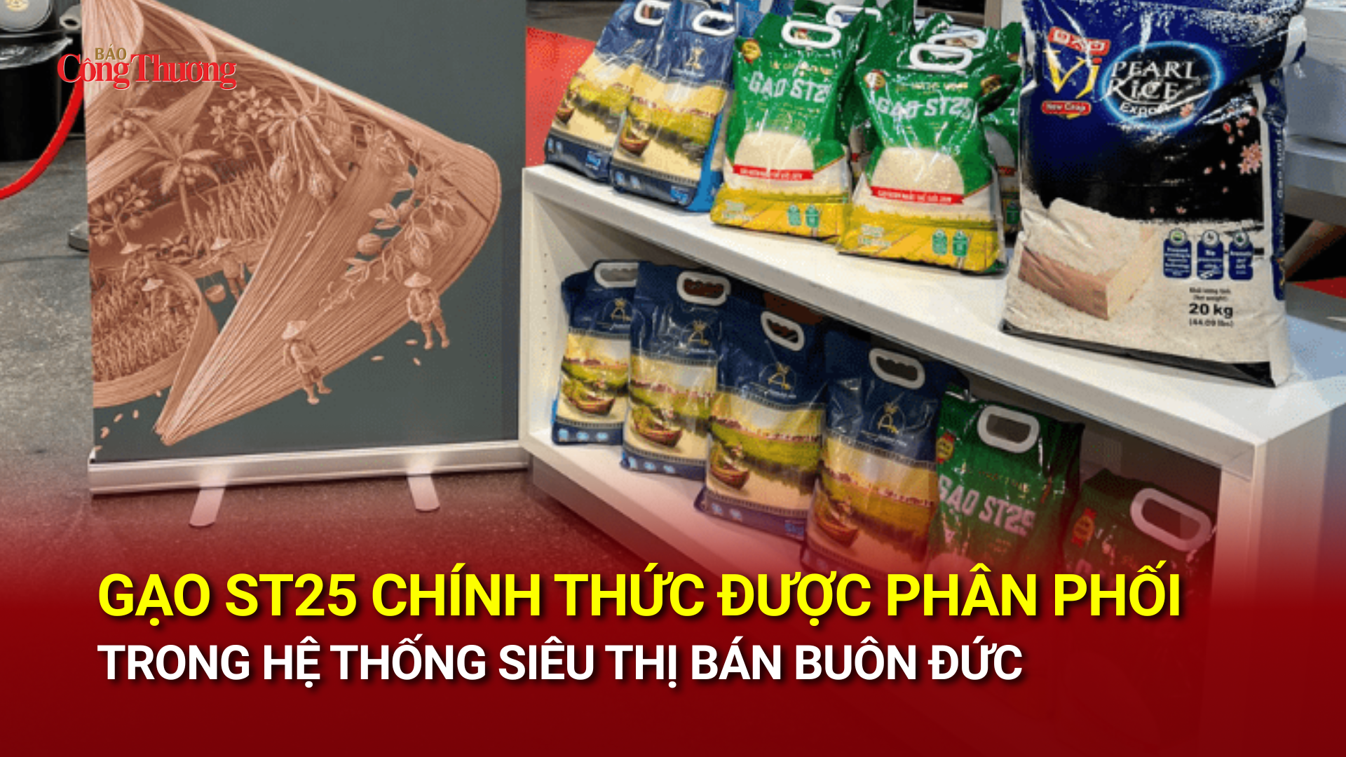 Gạo ST25 chính thức được phân phối trong hệ thống siêu thị bán buôn Đức