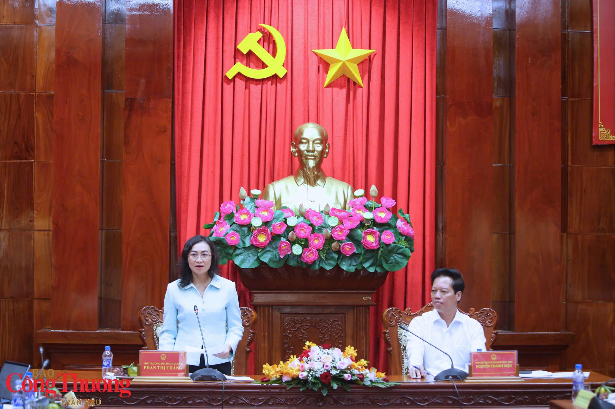 Thứ trưởng Bộ Công Thương Phan Thị Thắng làm việc với tỉnh Đồng Tháp