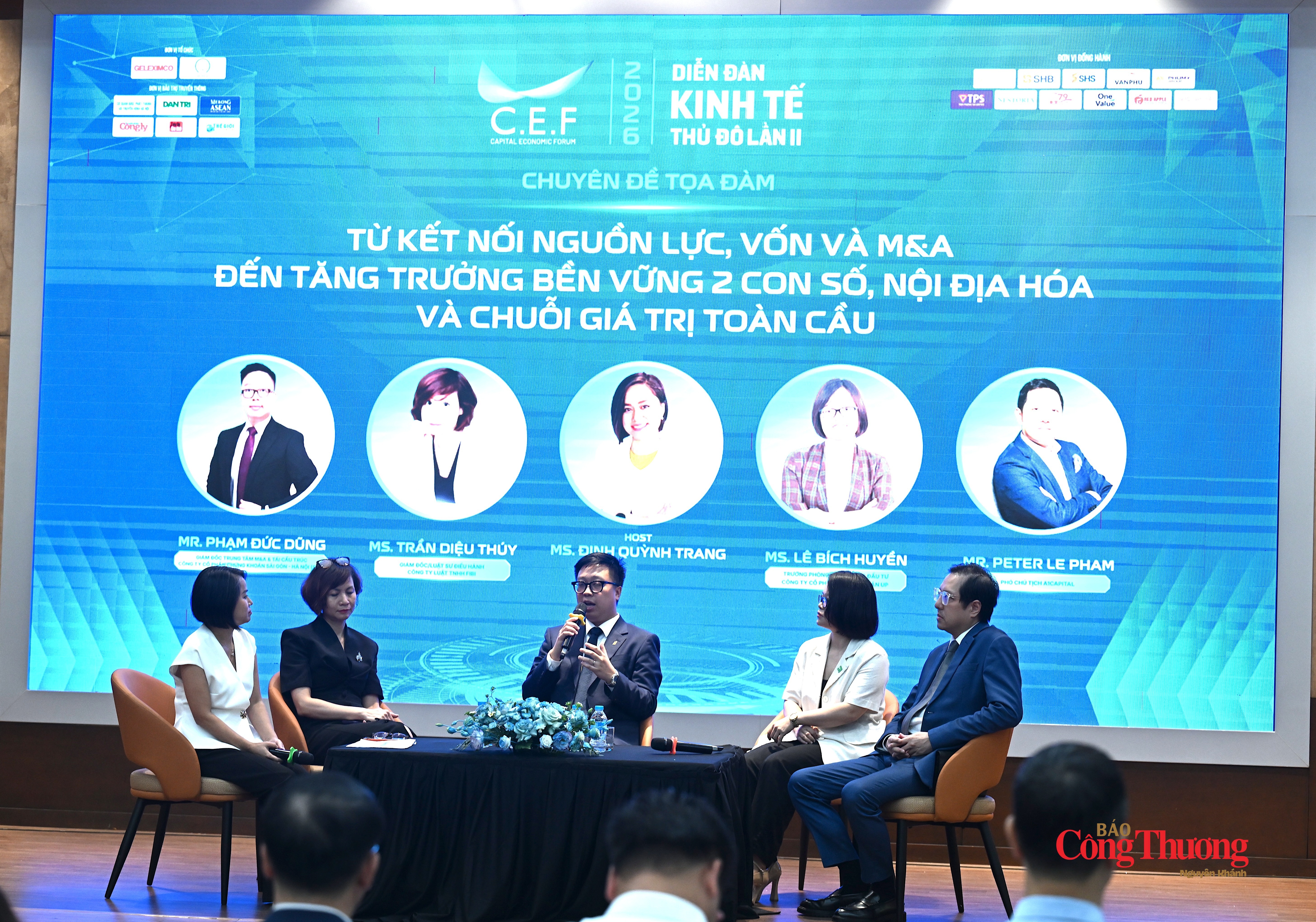 Toạ đàm từ kết nối nguồn lực, vốn và M&A đến tăng trưởng bền vững 2 con số, nội địa hoá và chuỗi giá trị toàn cầu.
