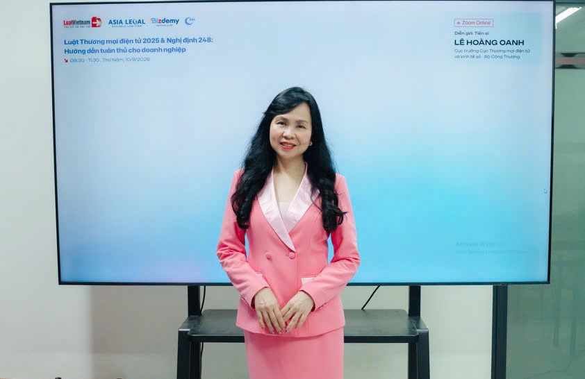 Cục trưởng Cục Thương mại điện tử và Kinh tế số Lê Hoàng Oanh.