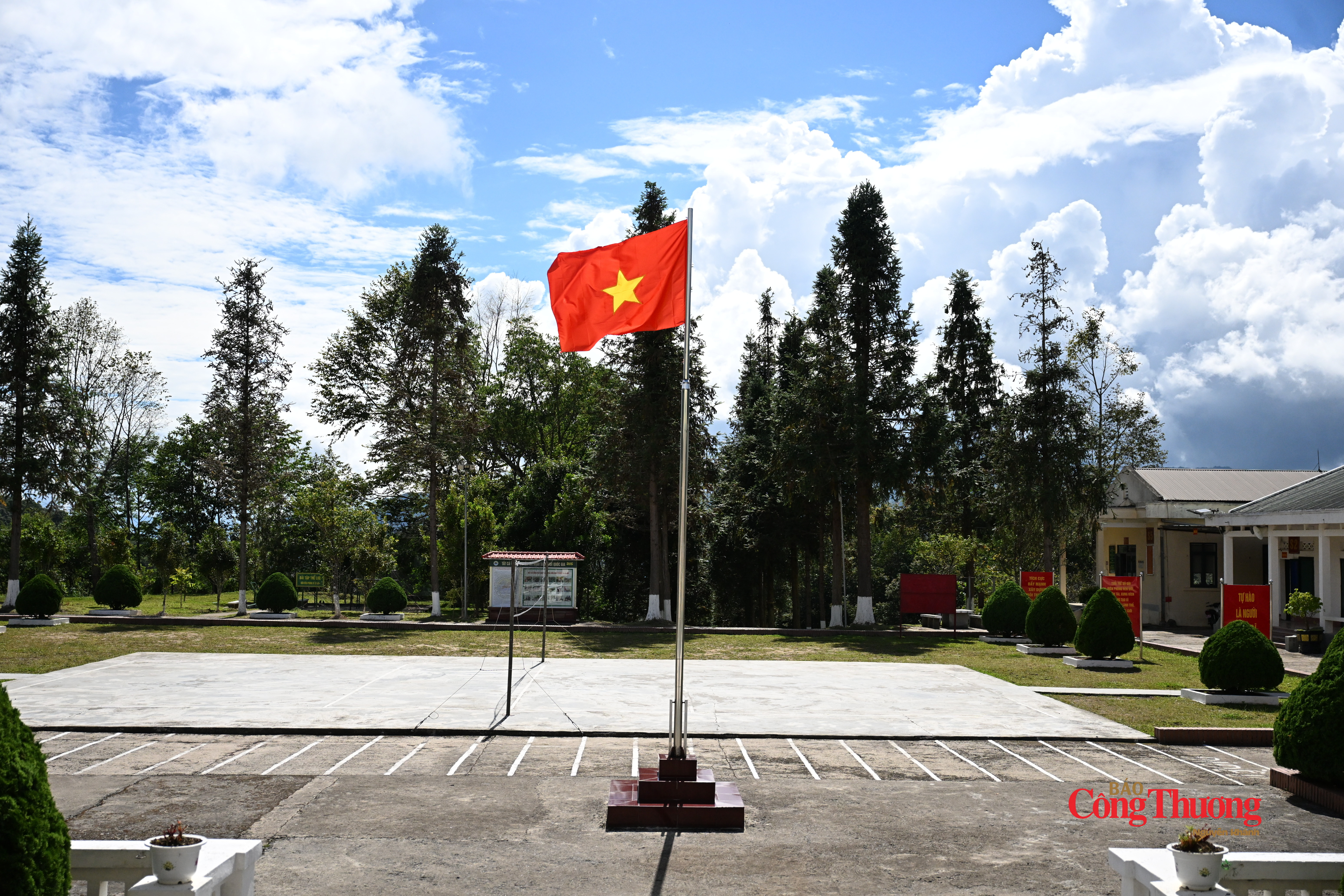 Quang cảnh tại Đồn Biên phòng Sì Lờ Lầu.
