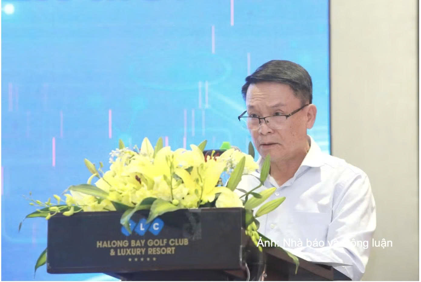 Ông Nguyễn Đức Lợi, Phó Chủ tịch Thường trực Hội Nhà báo Việt Nam phát biểu khai mạc.