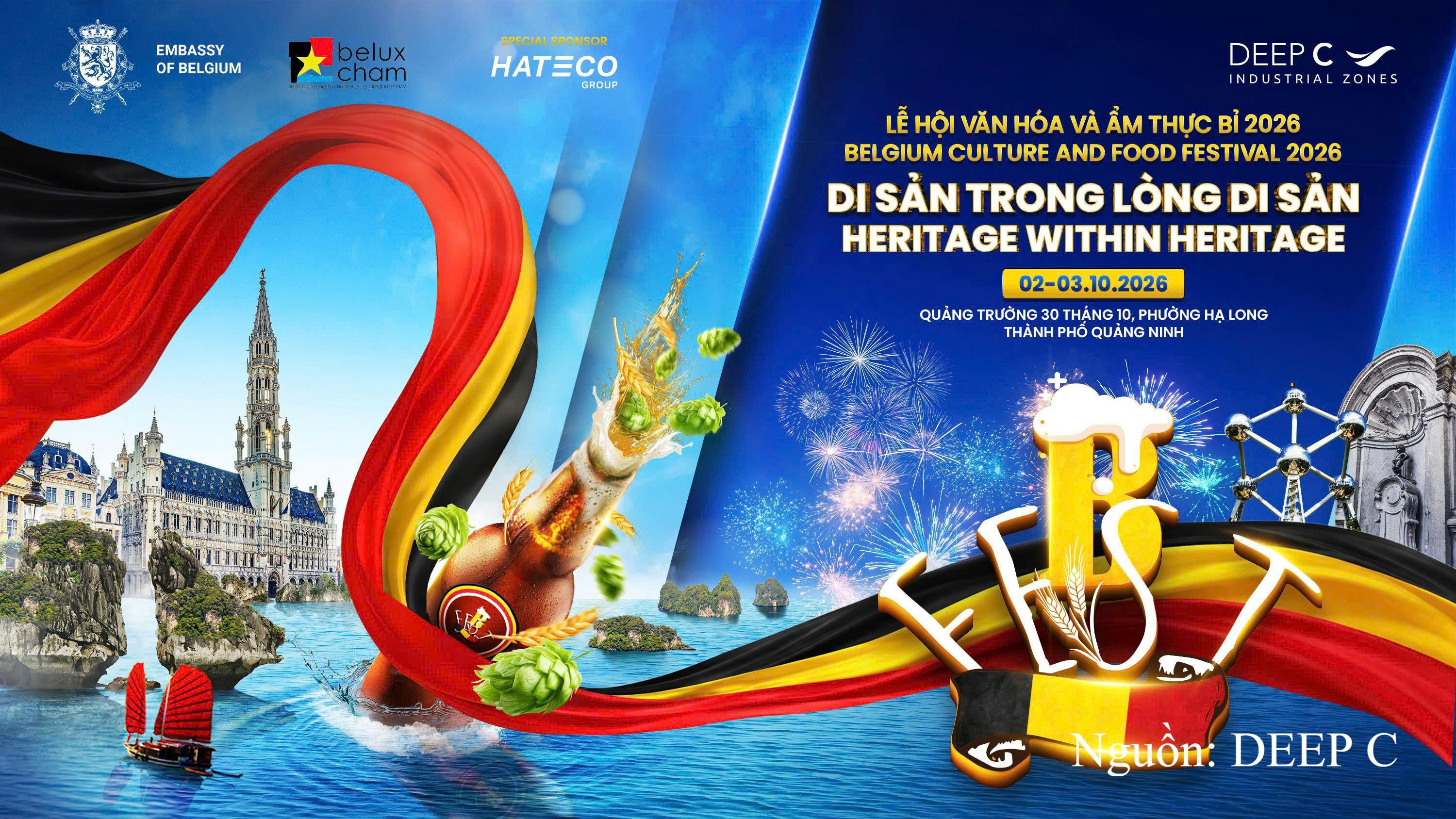 B.Fest 2026 diễn ra trong hai ngày 02 và 03/10/2026 tại Quảng trường 30/10.