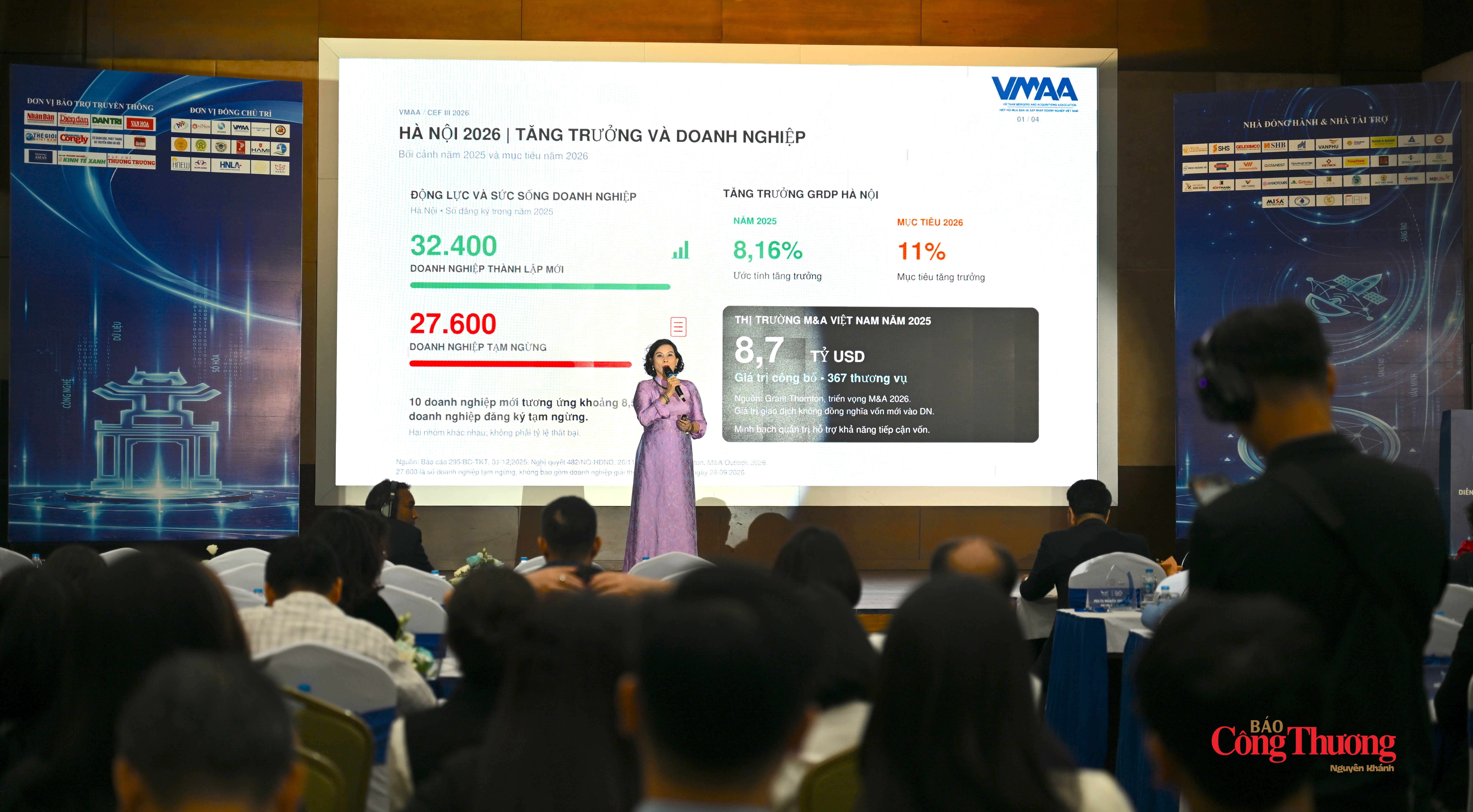 Bà Phạm Thùy Dương - Phó Chủ tịch kiêm Tổng Thư ký Hiệp hội Mua bán và Sáp nhập Doanh nghiệp Việt Nam