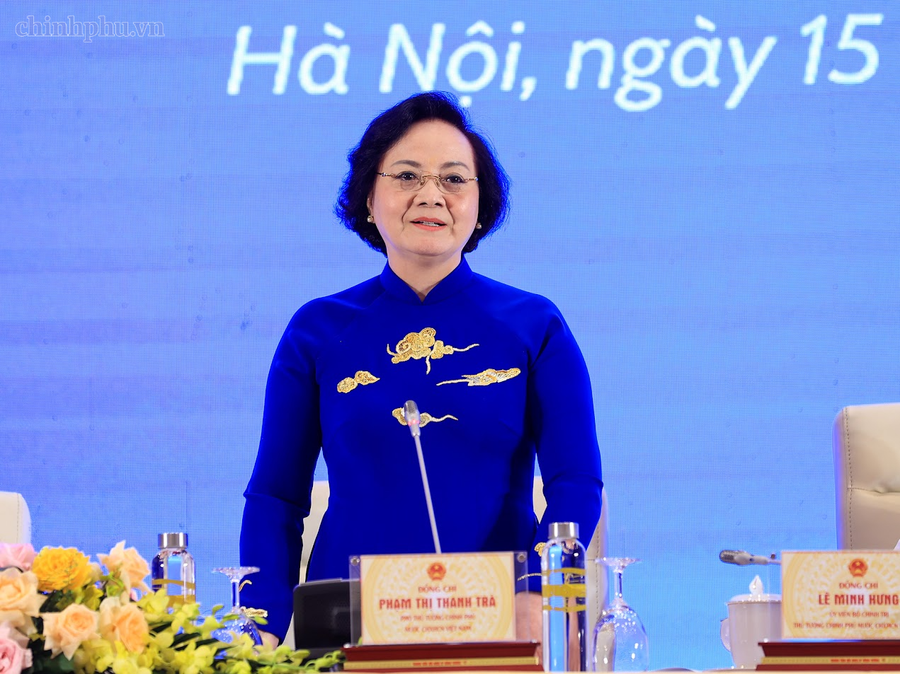 Phó Thủ tướng Chính phủ Phạm Thị Thanh Trà chia sẻ về những cơ hội làm việc, cống hiến của tuổi trẻ Việt Nam - Ảnh: chinhphu.vn/Nhật Bắc