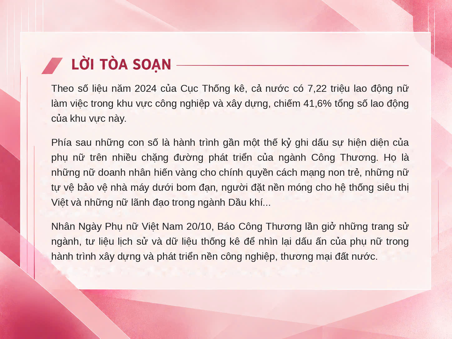 Những bàn tay phụ nữ tô thắm bức tranh ngành Công Thương - 1