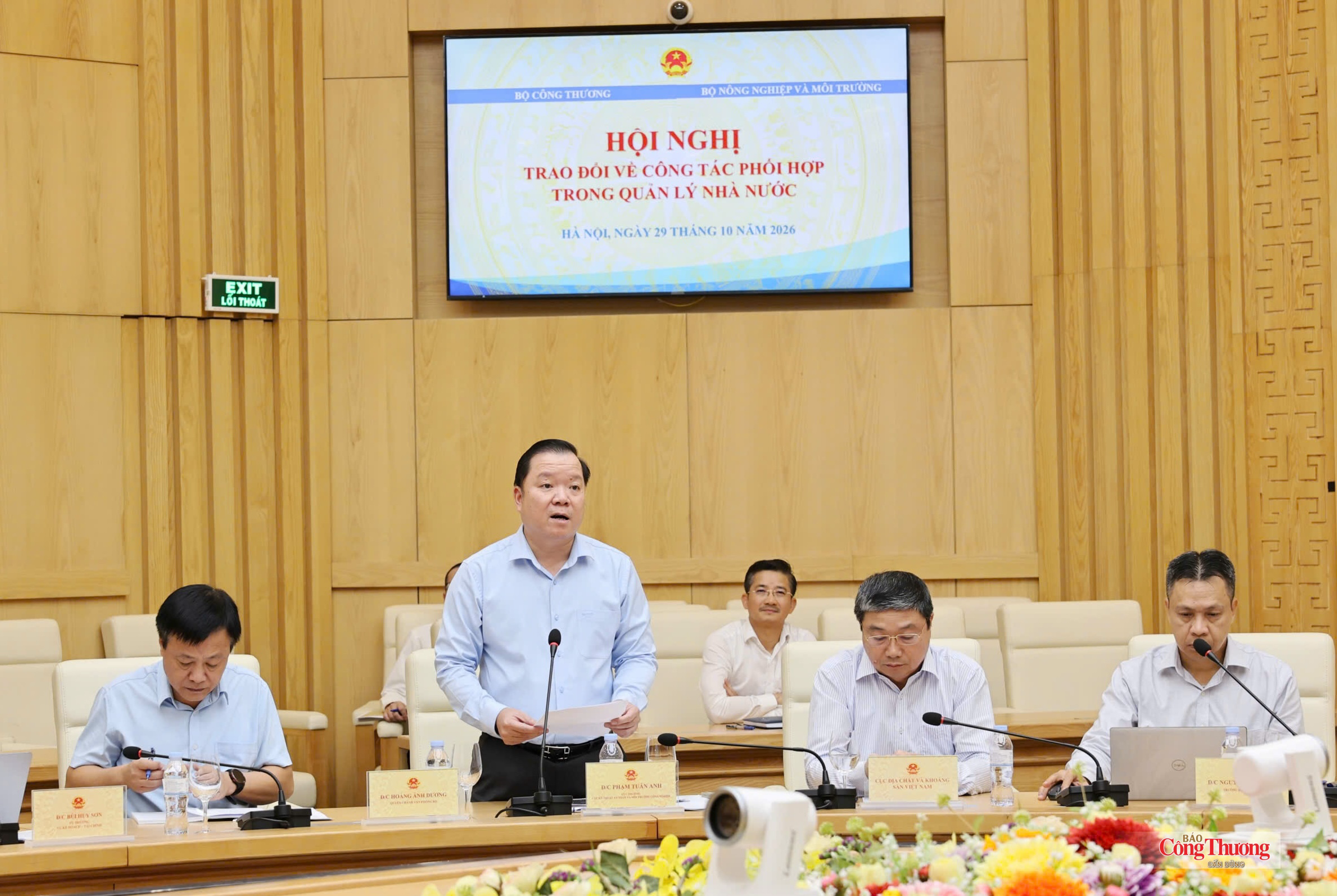 Cục trưởng Cục Kỹ thuật an toàn và Môi trường công nghiệp (Bộ Công Thương) Phạm Tuấn Anh phát biểu tại hội nghị.